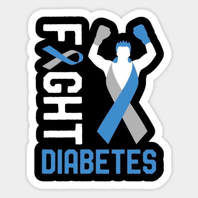 Fight T1D Diabetes Type 1 Diabetes Awareness Month Fighter Sticker by mrsmitful01